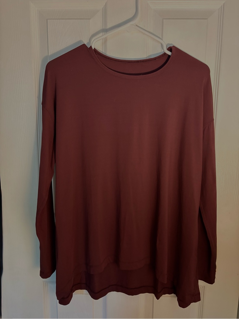 Lululemon Women's Long-Sleeve Crewneck Top - Burgundy